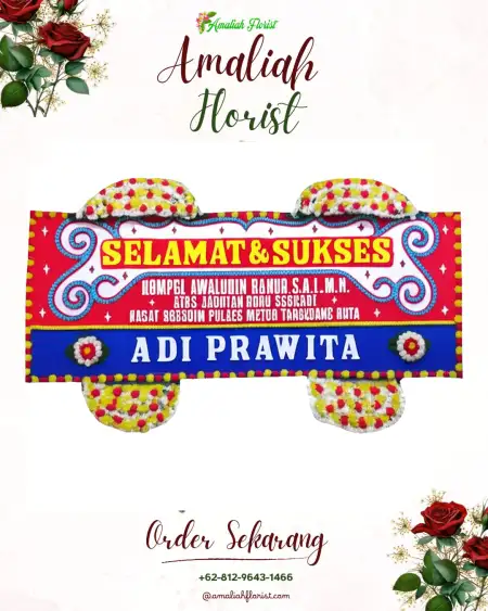 Papan Bunga Ucapan Selamat Wotgalih